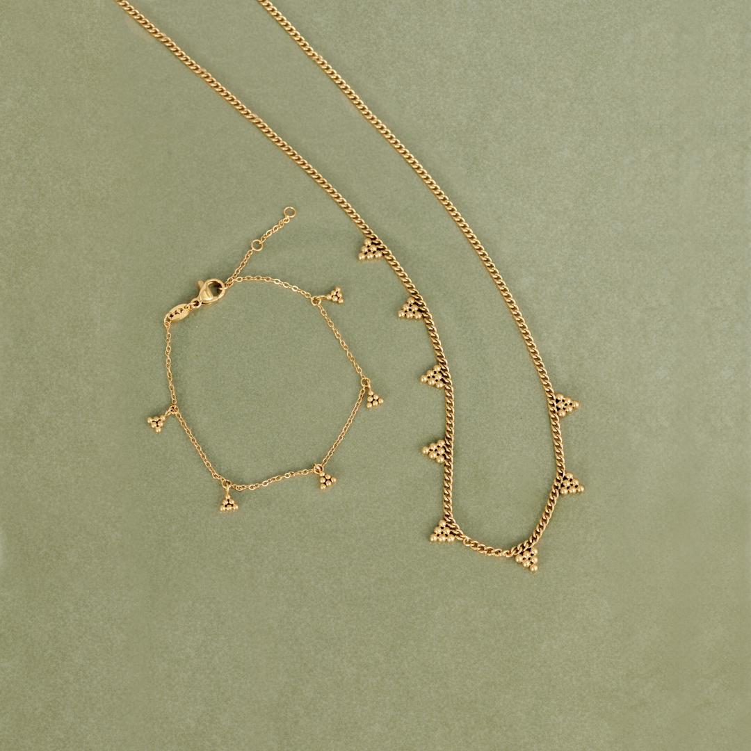 Tiny Beads Bracelet Roségold