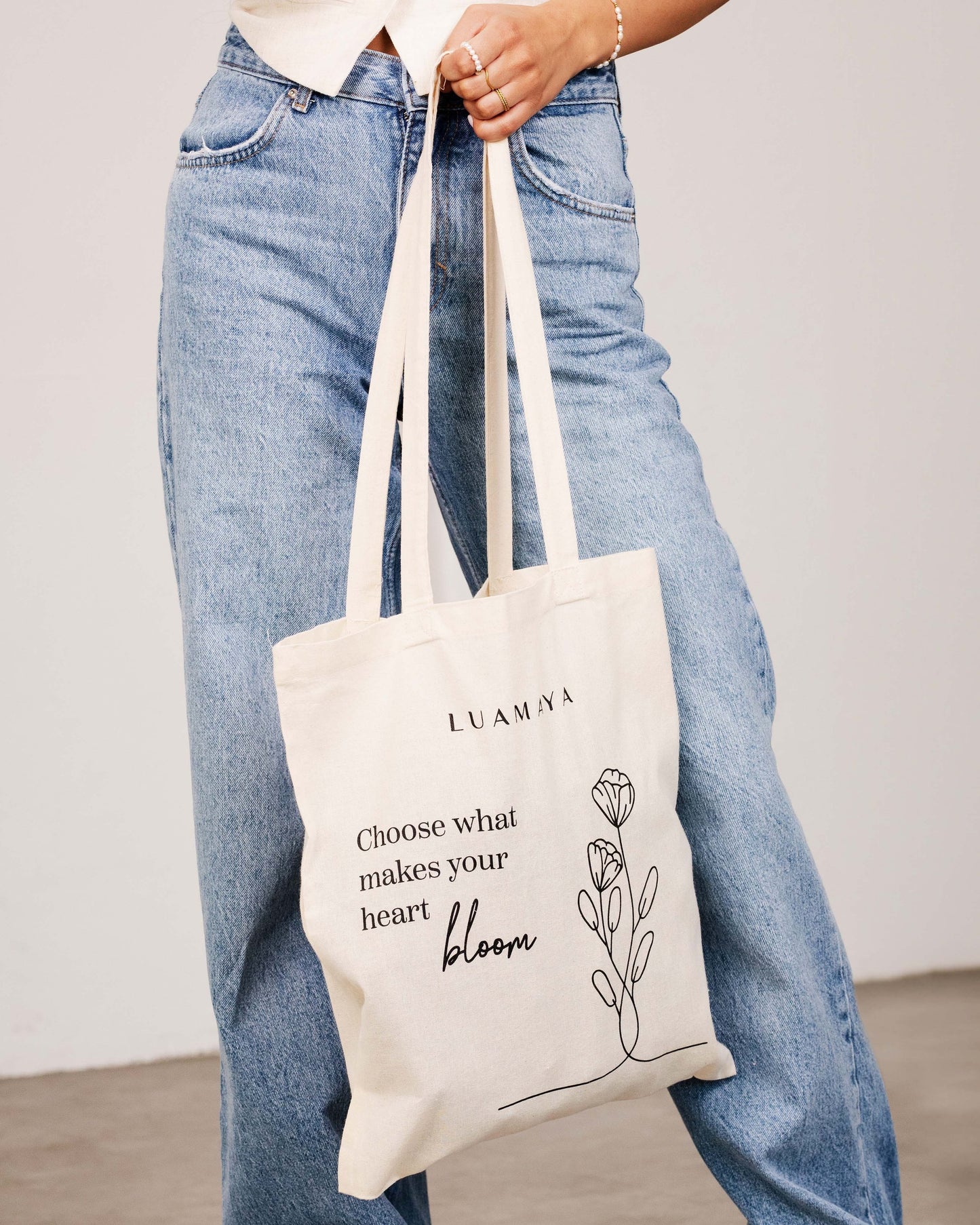 Jutetasche Choose what makes your heart bloom