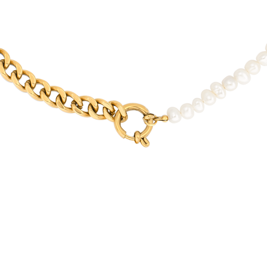 Chain'n'Pearls Necklace Gold