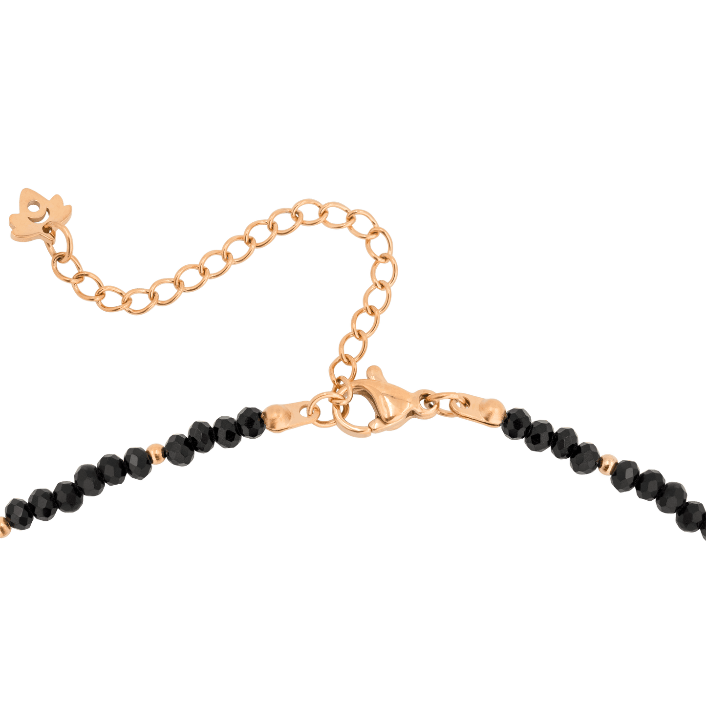 Black Beauty Choker Roségold