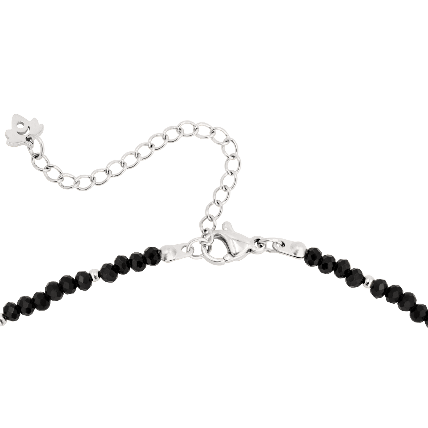 Black Beauty Choker Silber