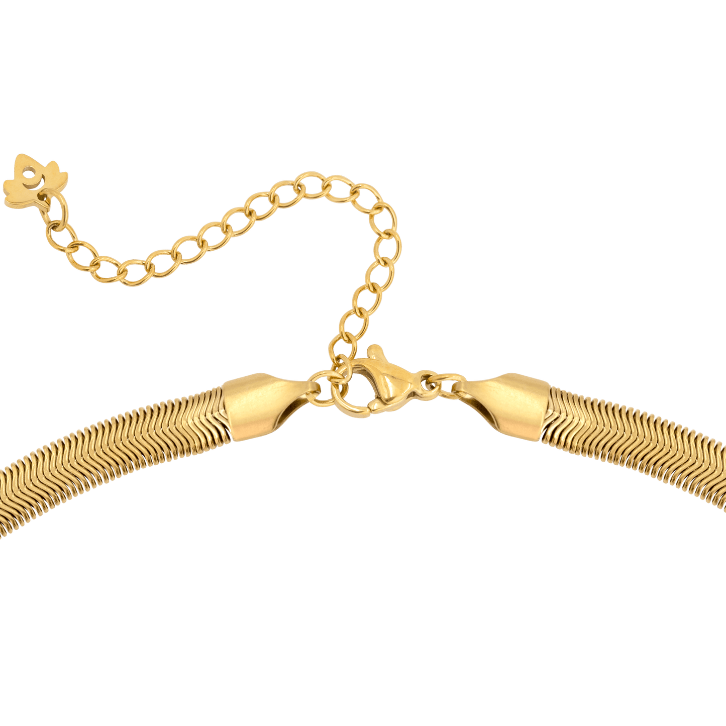 Flat Snake Chain Gold