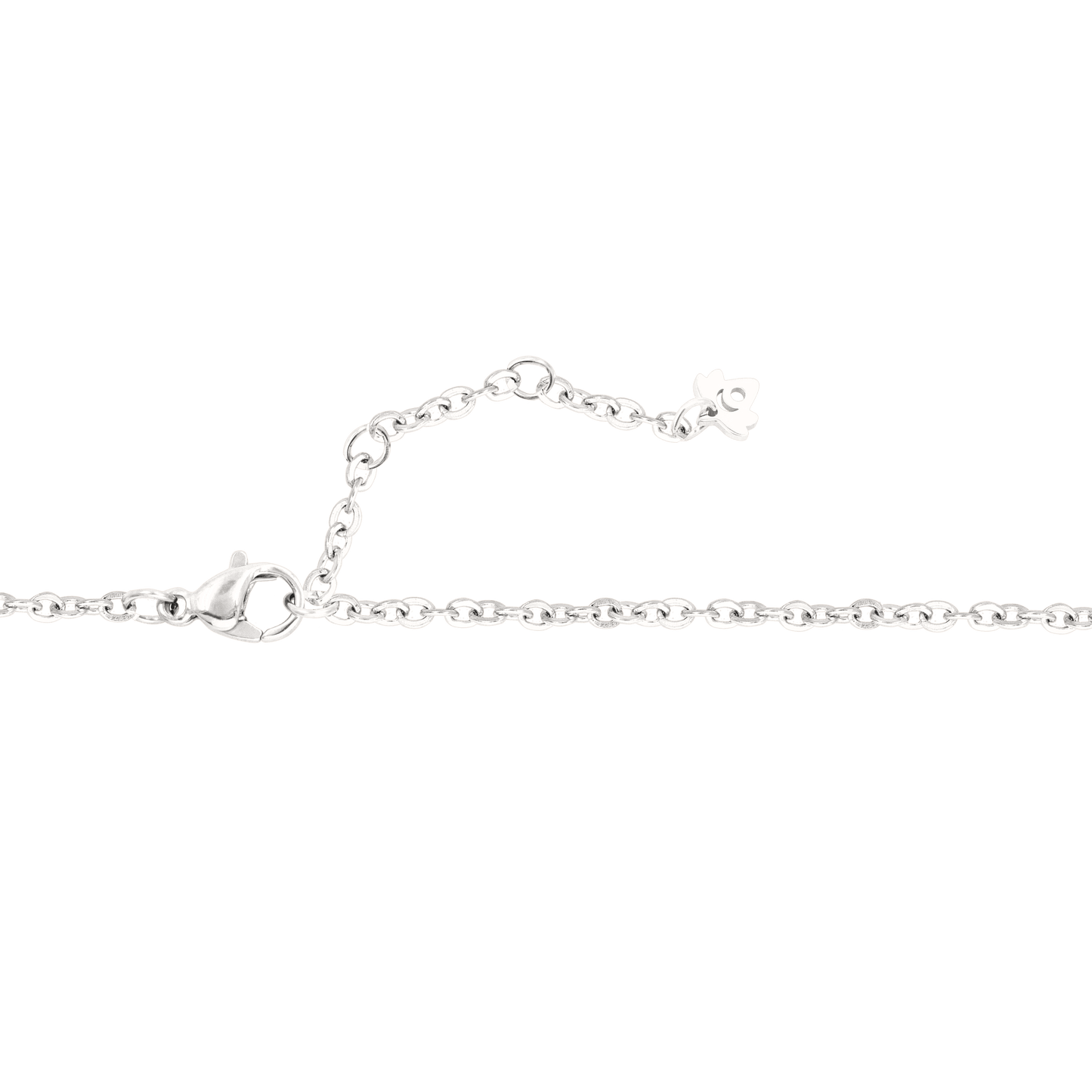 White Stars and Skies Necklace Silber