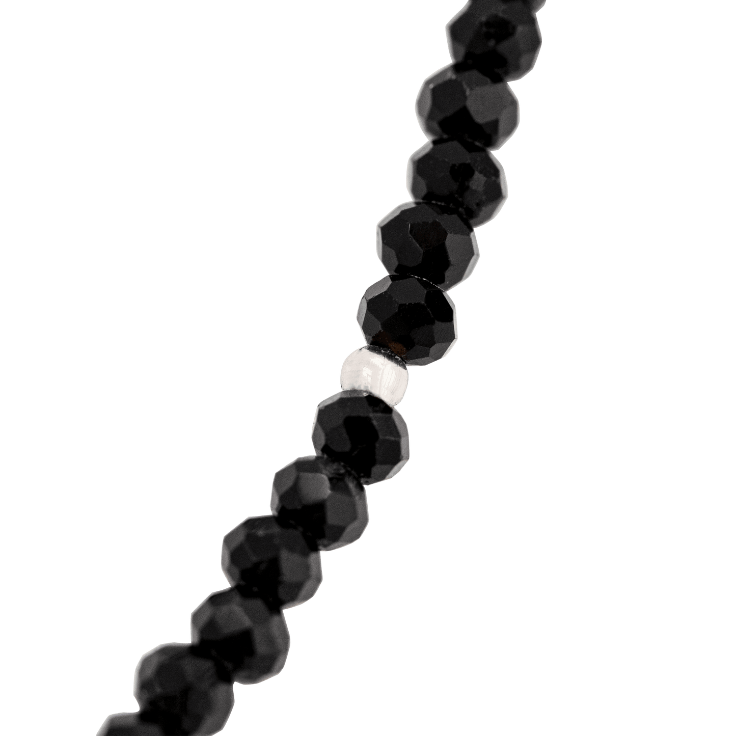 Black Beauty Choker Silber