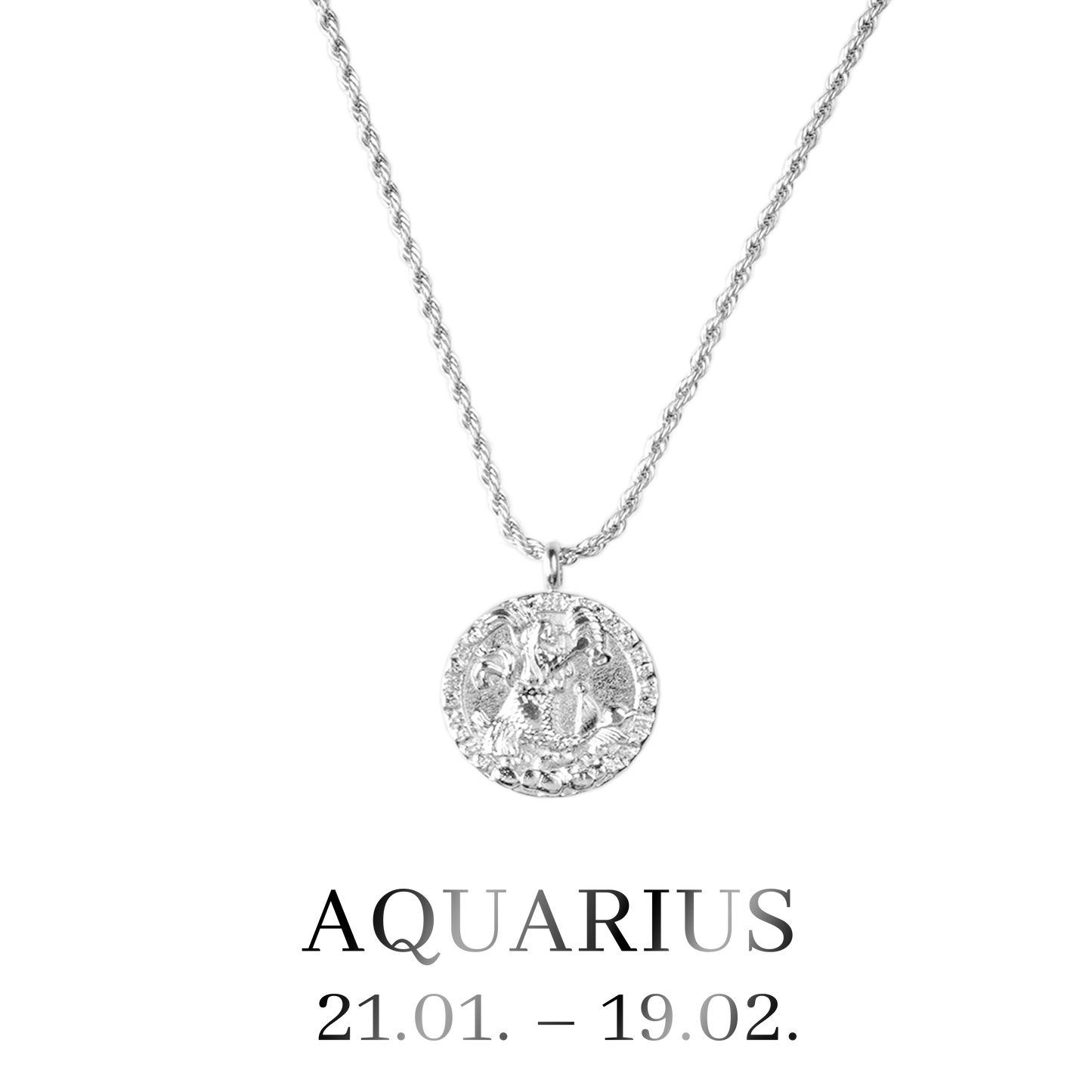 Aquarius / Wassermann Necklace Silber
