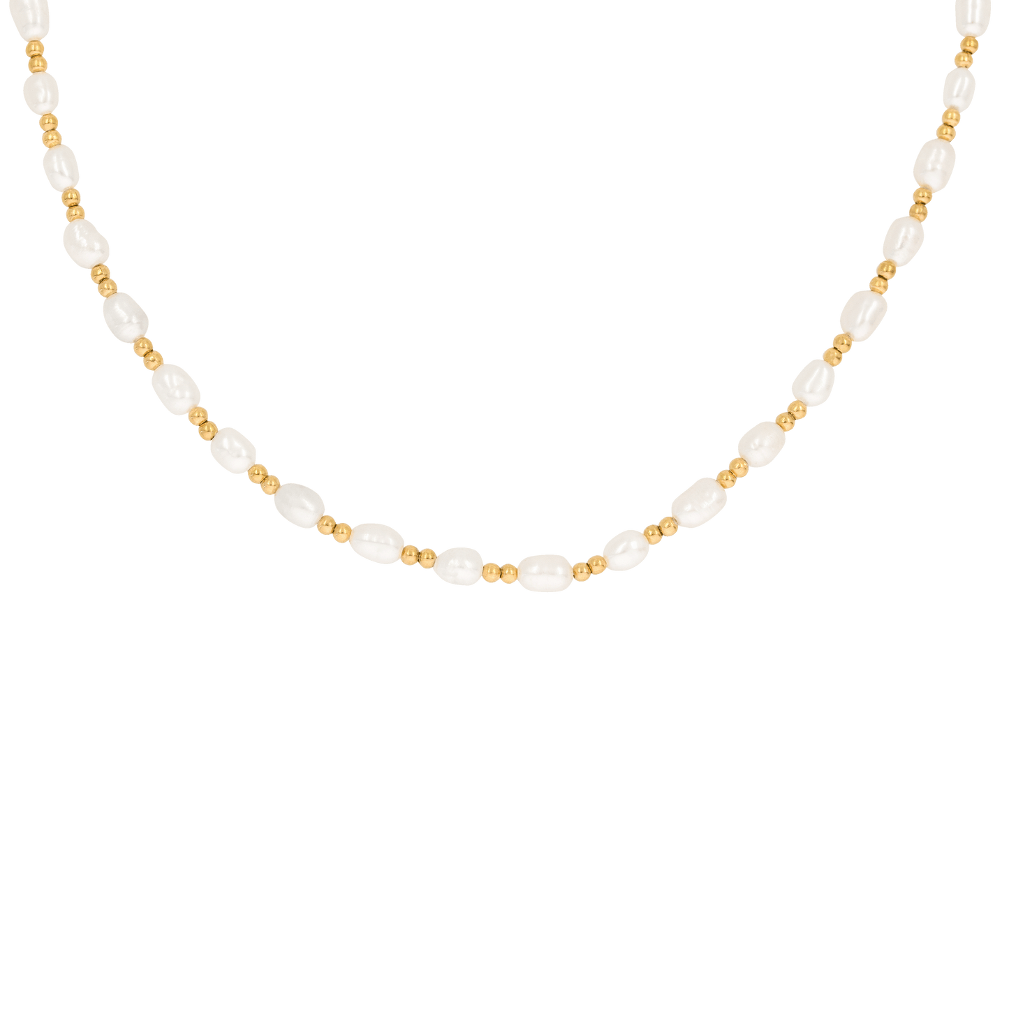 Summertime Pearl Necklace Gold