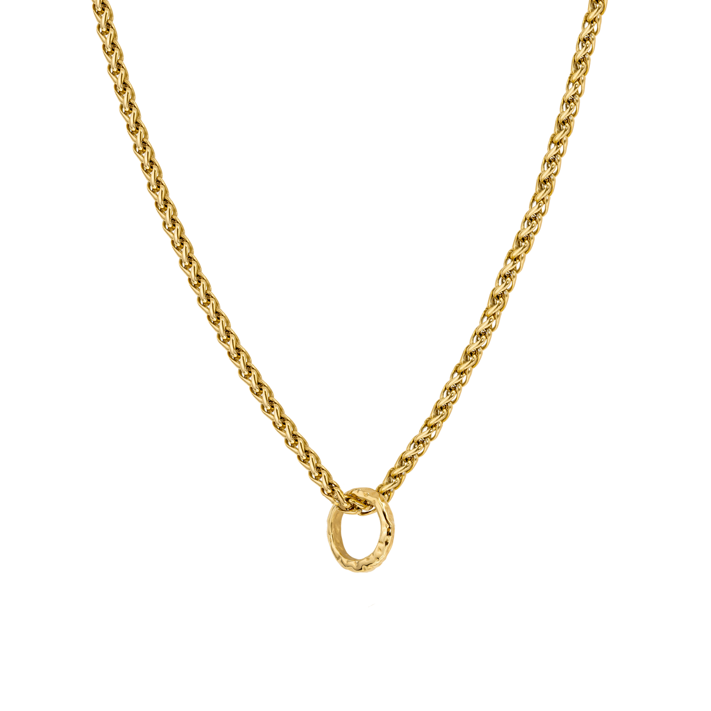 Hammered Unity Necklace Gold