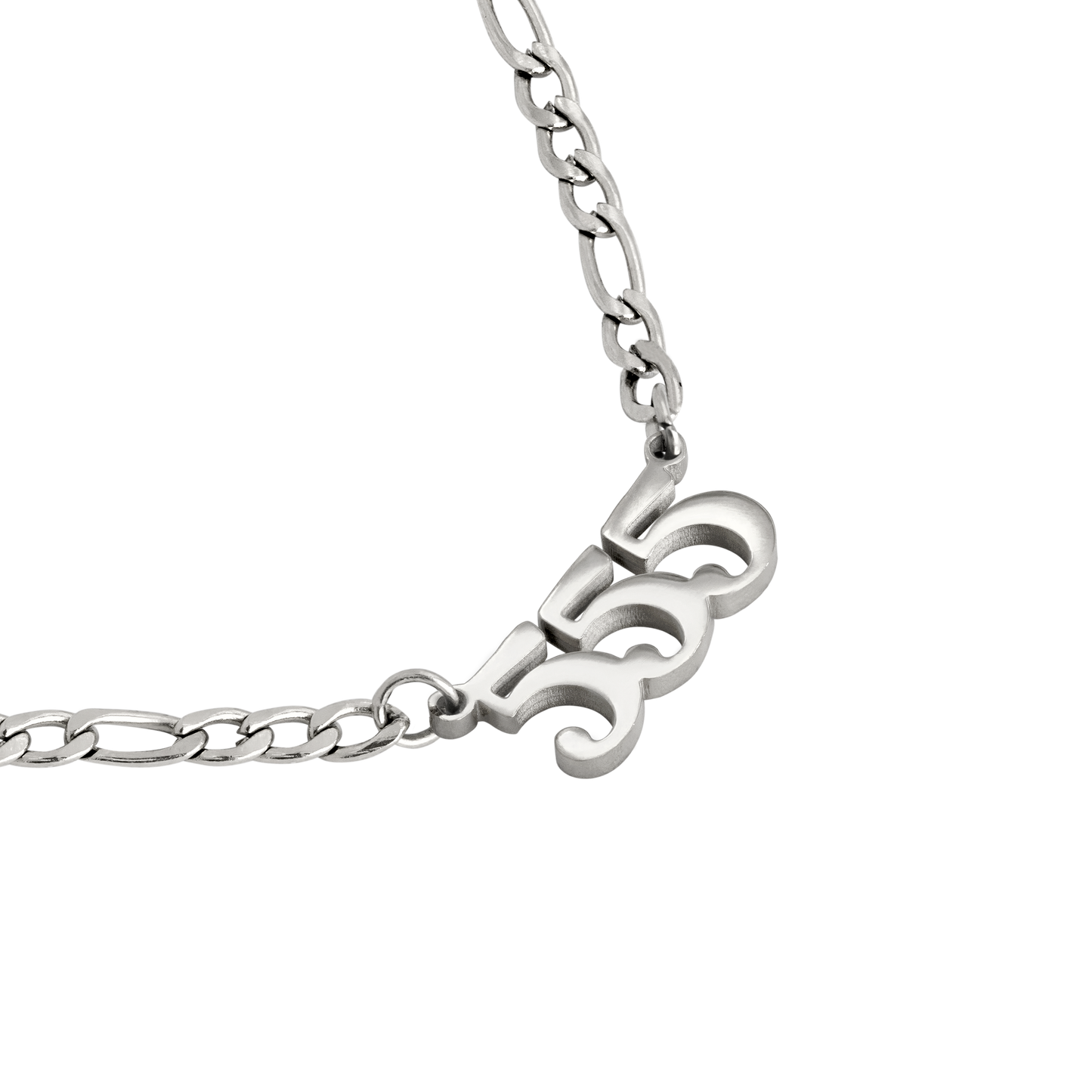 Angel Number 555 Necklace Silber