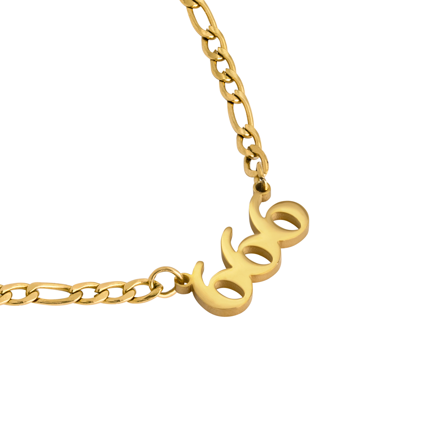 Angel Number 666 Necklace Gold