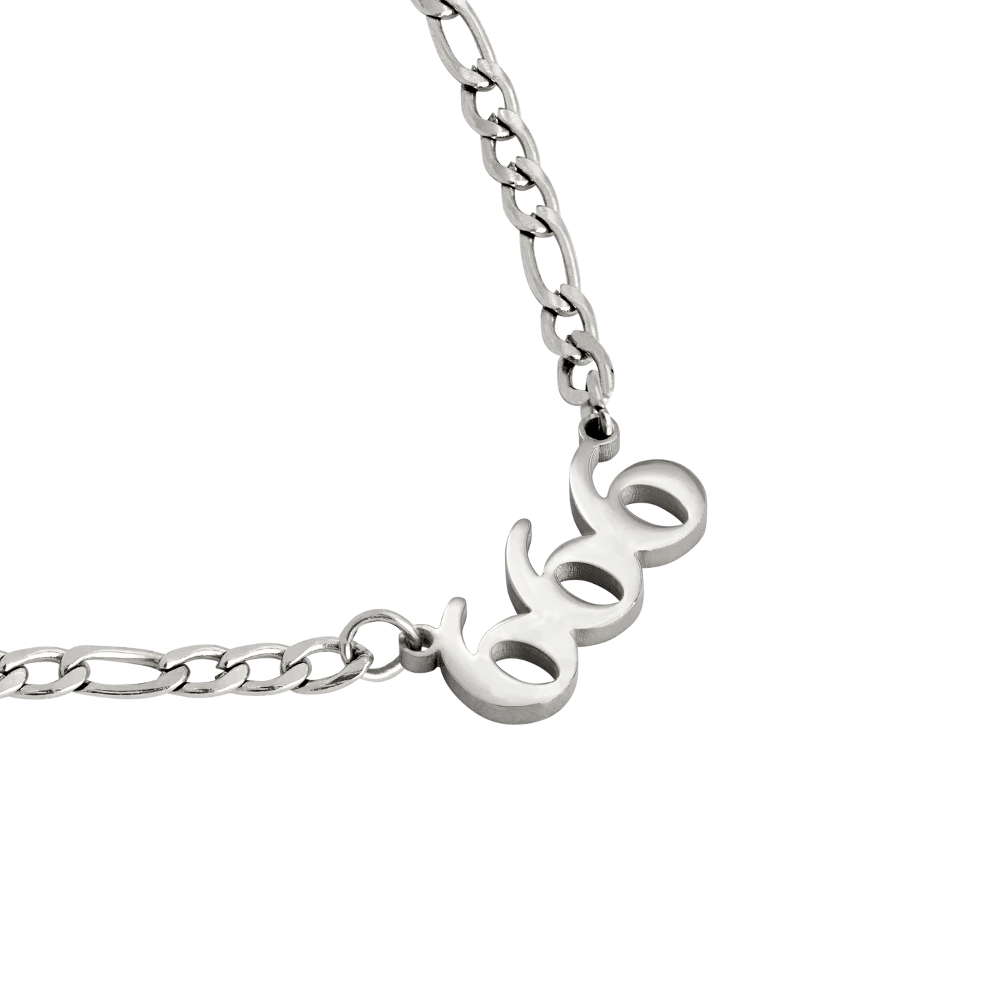 Angel Number 666 Necklace Silber