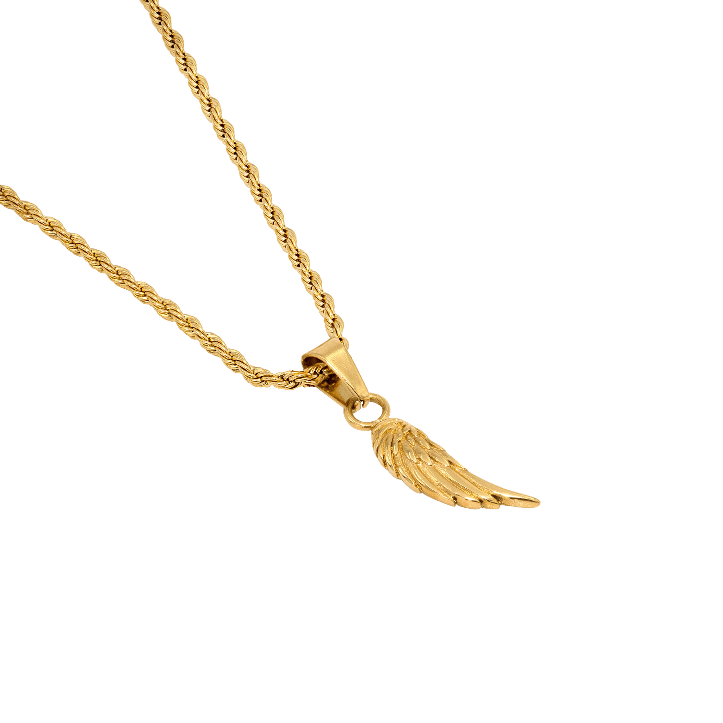 Angel Wing Necklace Gold