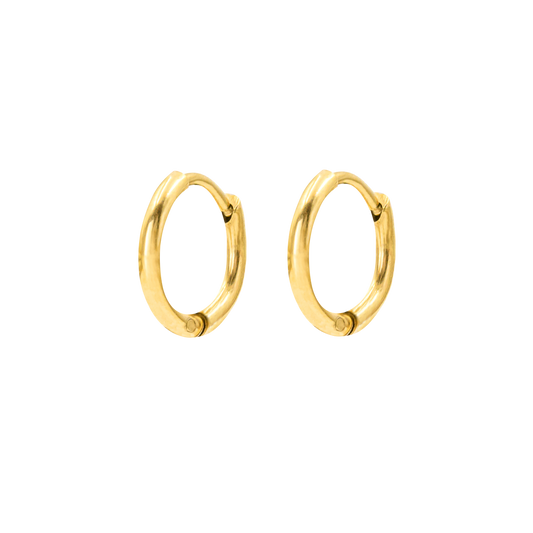 Slim Hoops Small Gold
