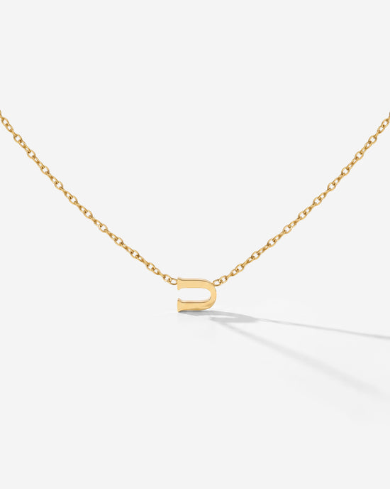 Tiny Letter Necklace