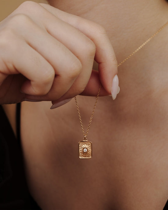 Sun Relic Necklace Roségold