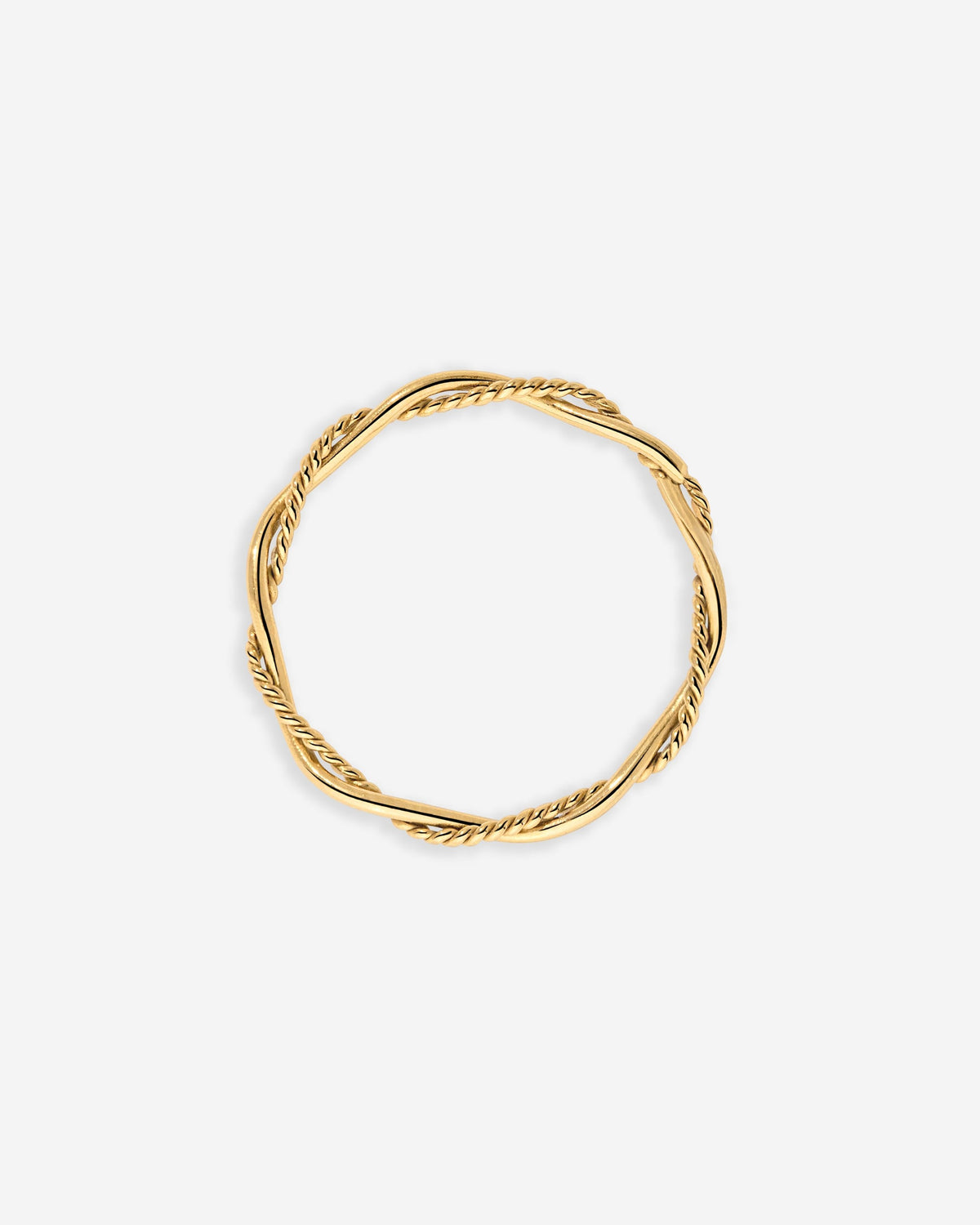 Curly Twist Ring Gold