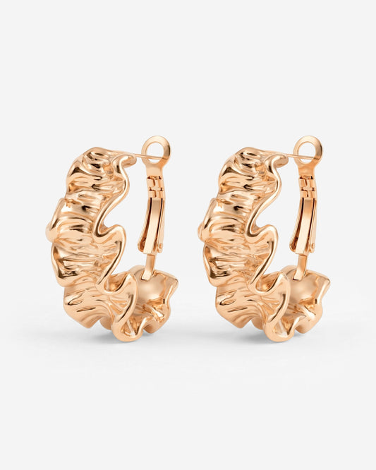 Cute Coral Hoops Roségold