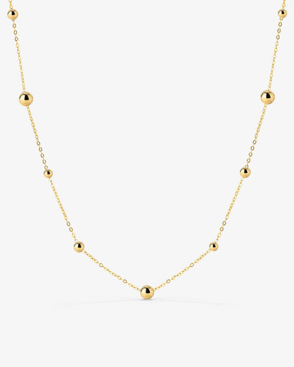 Infinite Beads Necklace Gold