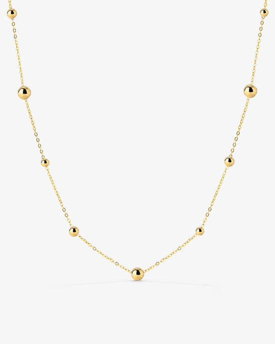 Infinite Beads Necklace Gold
