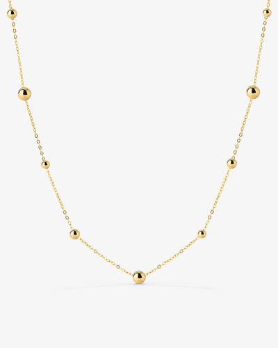 Infinite Beads Necklace Gold