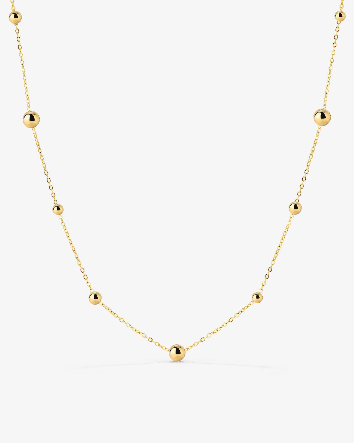 Infinite Beads Necklace Gold