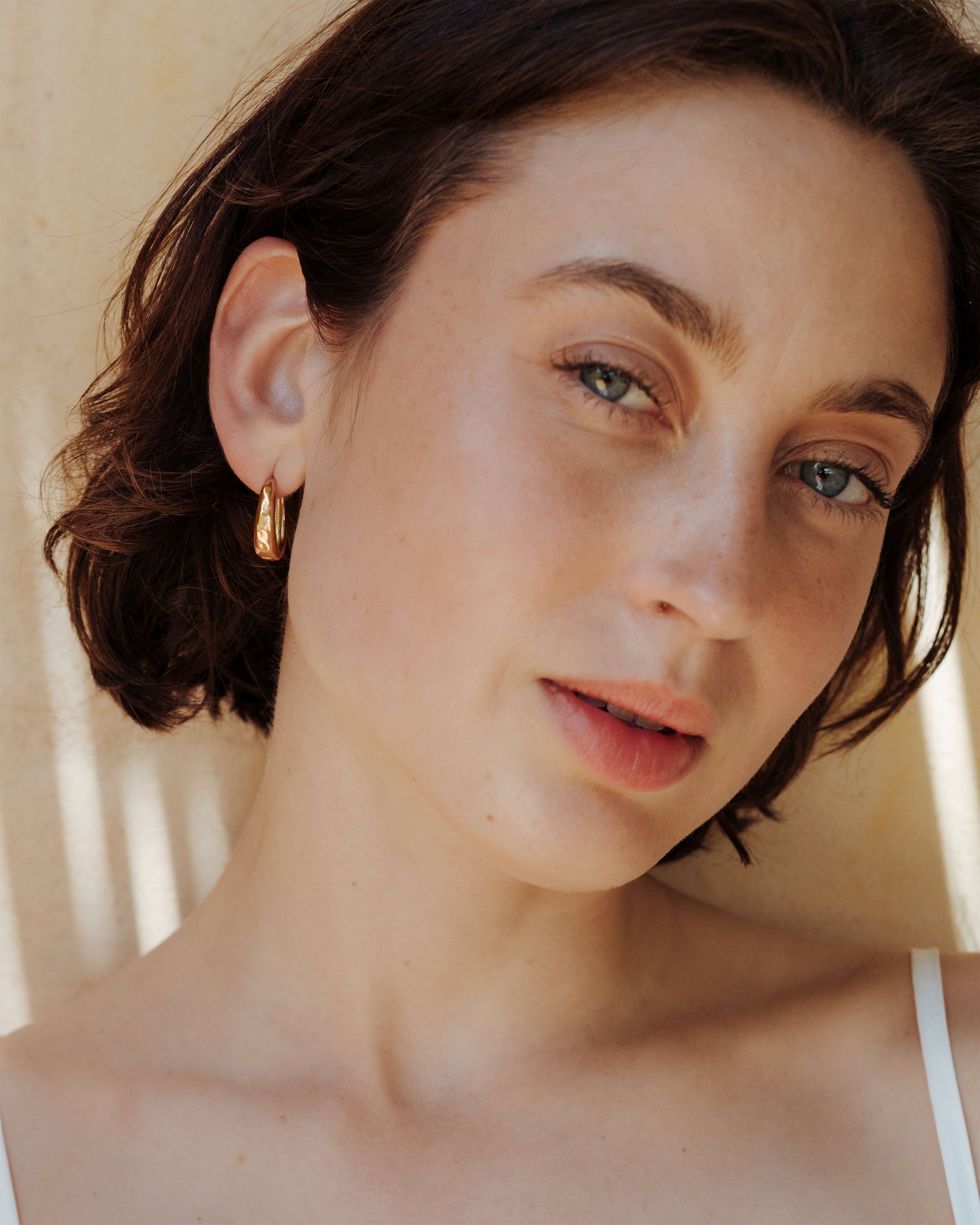 Hammered Seeker Hoops Small