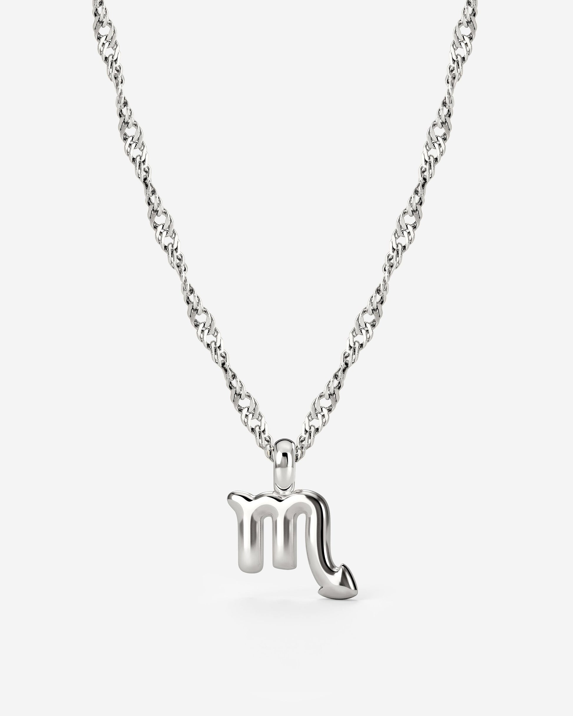 Scorpio Bubble Necklace Silber