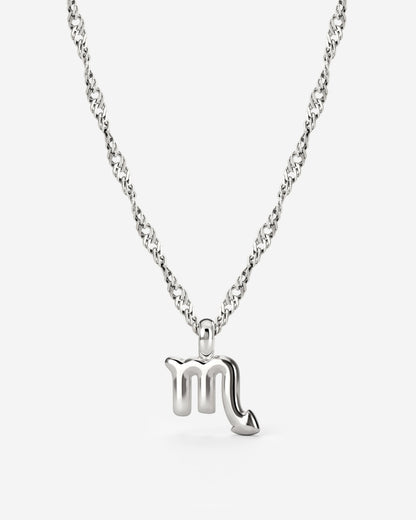 Scorpio Bubble Necklace Silber