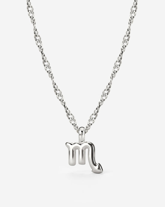 Scorpio Bubble Necklace Silber