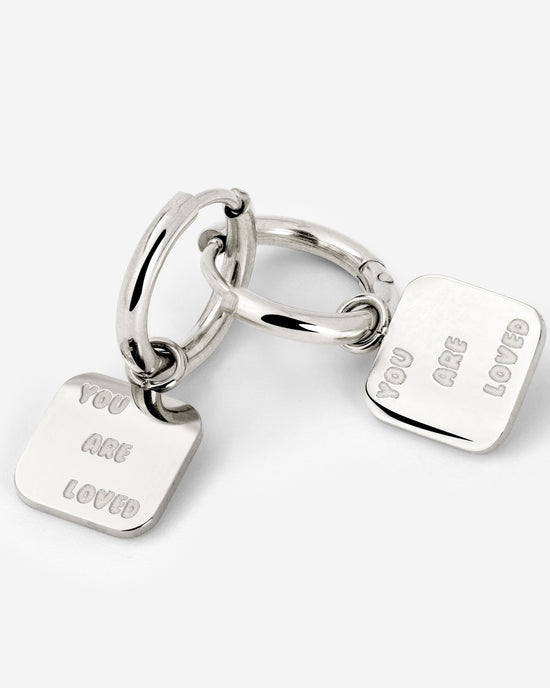 You are loved Hoop Set Small Silber