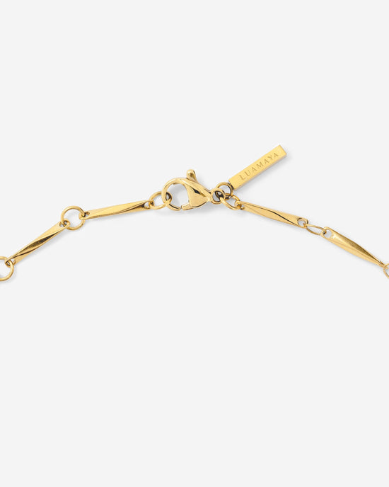 Curved Links Necklace Gold