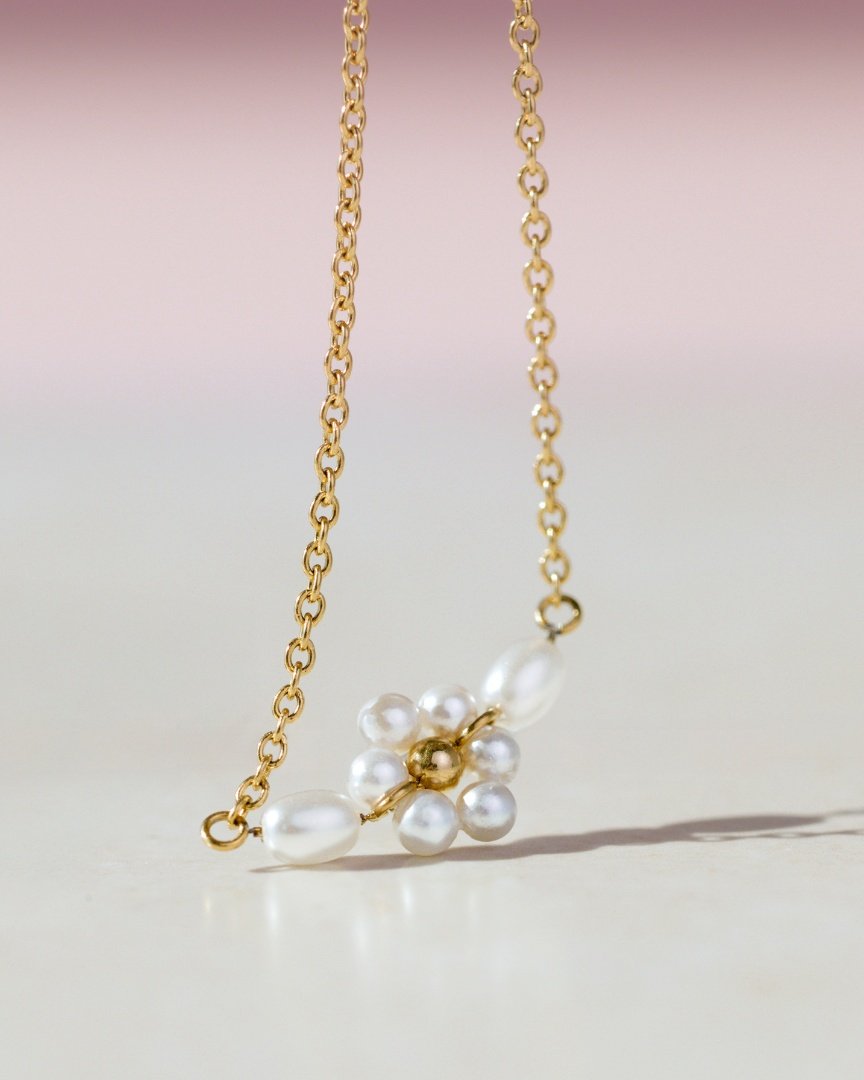 Daisy Choker Silber
