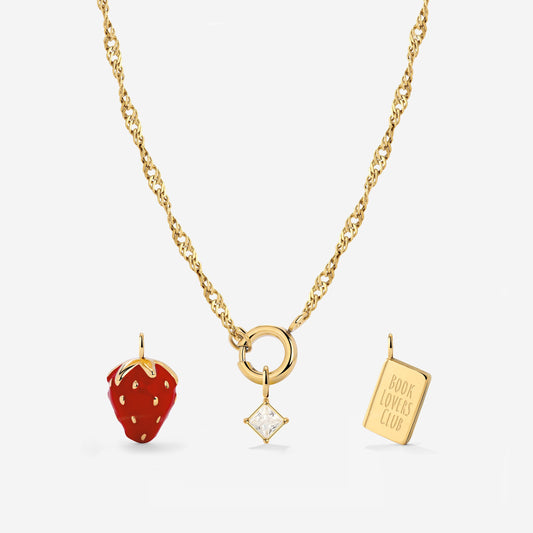 Singapore Chain Charm Necklace Set