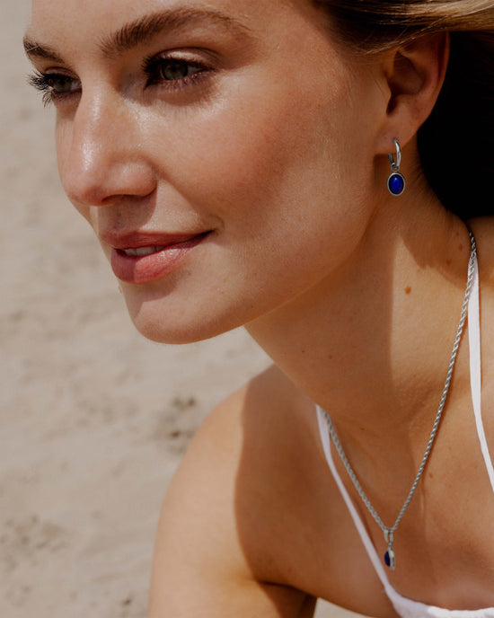 Deep Sea Hoop Set Small Silber