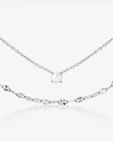 Delicate Pearl Bundle Silber