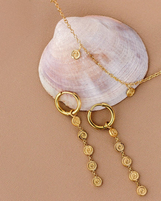 Sweet Swirl Hoop Set Small Gold