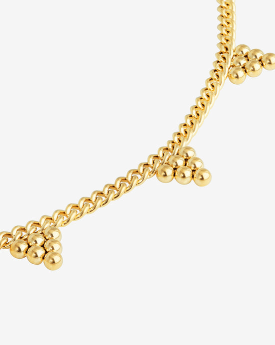 Tiny Beads Necklace Gold