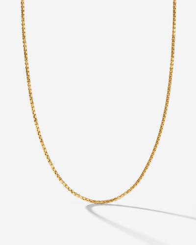 Round Box Chain Necklace