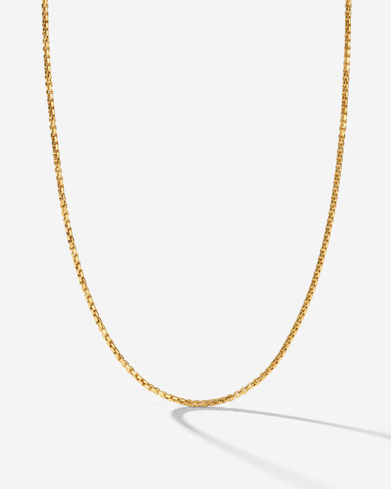 Round Box Chain Necklace