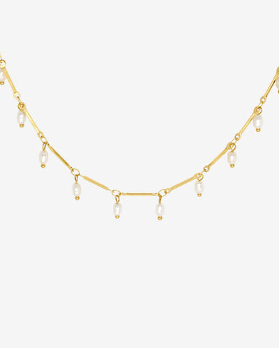 Annes Authentic Pearl Choker Gold