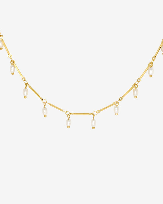 Annes Authentic Pearl Choker Gold