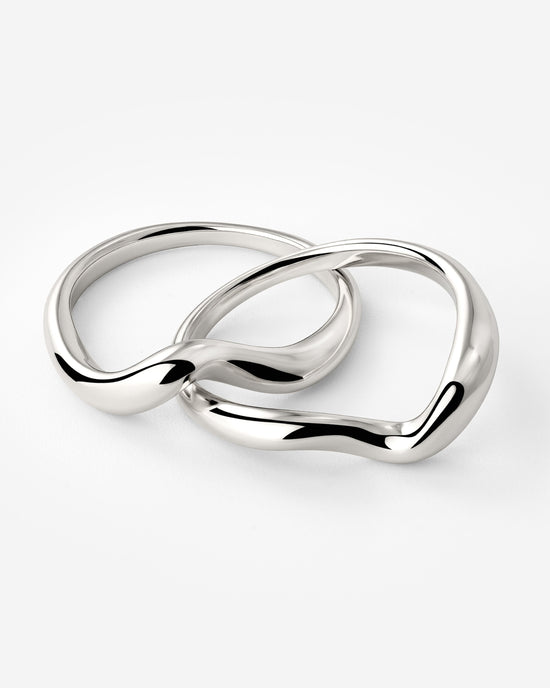 Twinsies Ring Silber