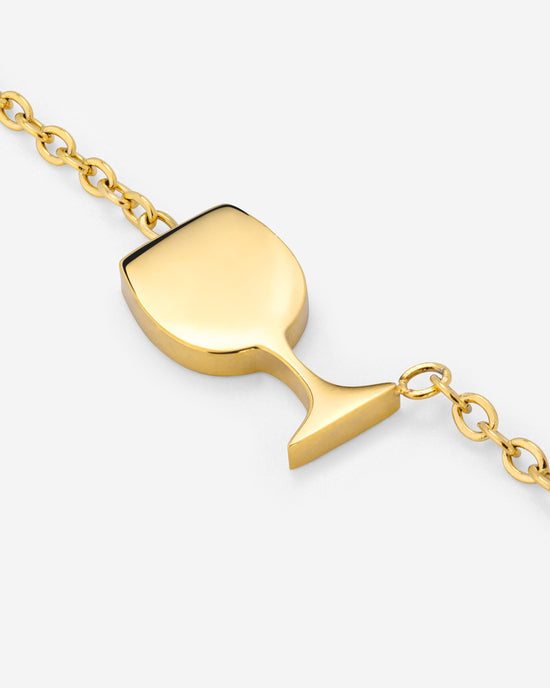 Vino Veritas Necklace Gold