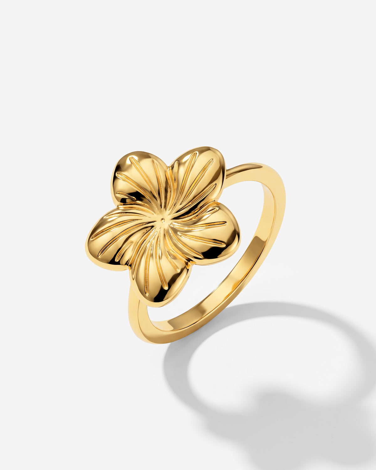 Floral Glow Ring Gold