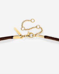 Pretzel Babe Choker Dark Brown