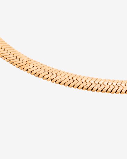 Bold Herringbone Necklace Roségold