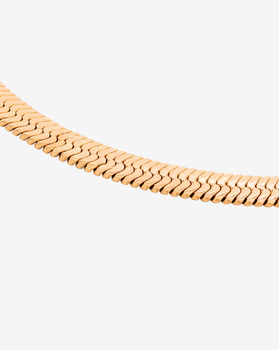Bold Herringbone Necklace Roségold