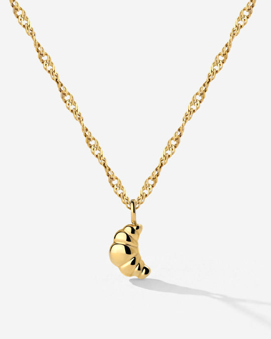 Croissant Necklace Gold