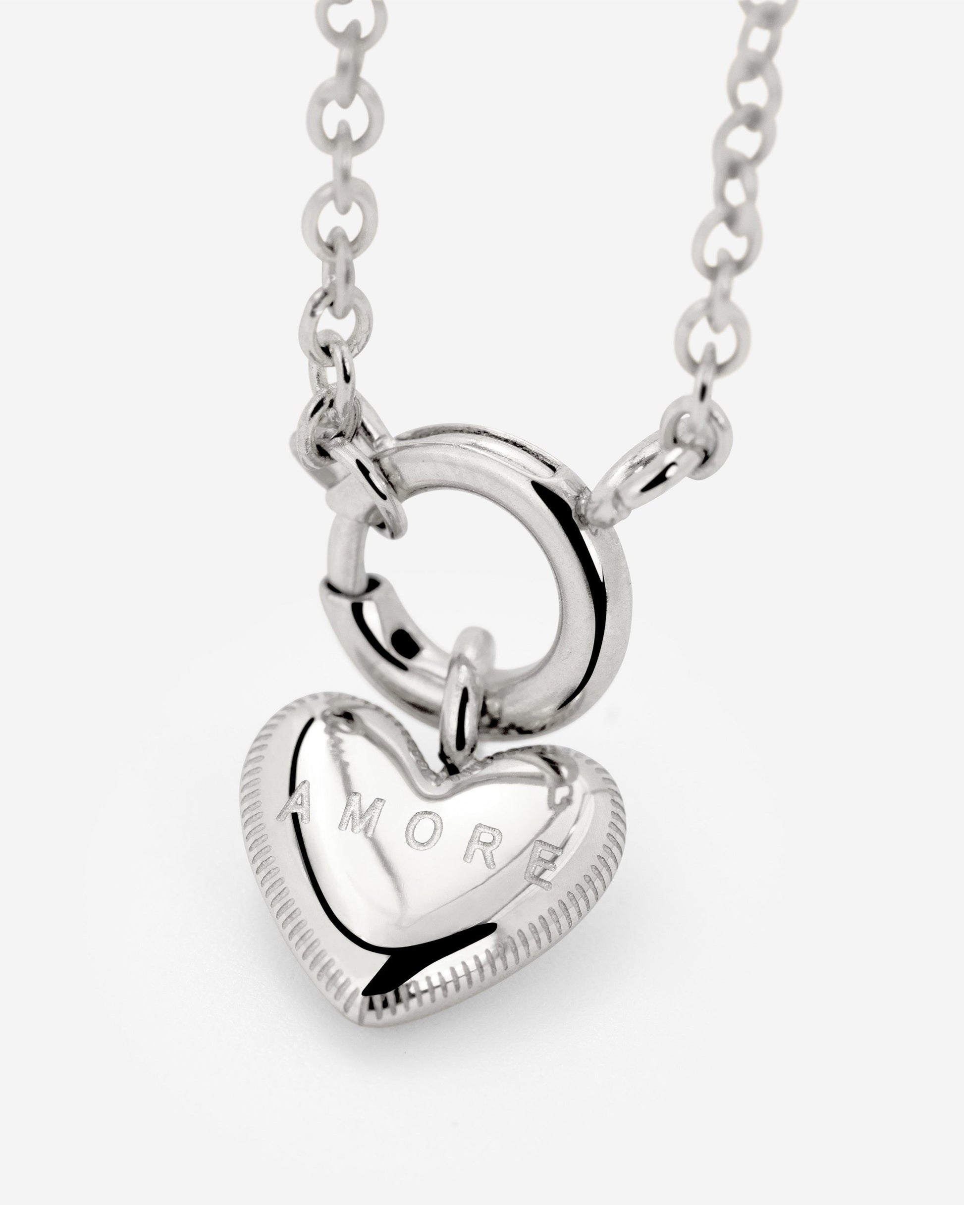 Amore Mio Classic Chain Necklace Set Silber