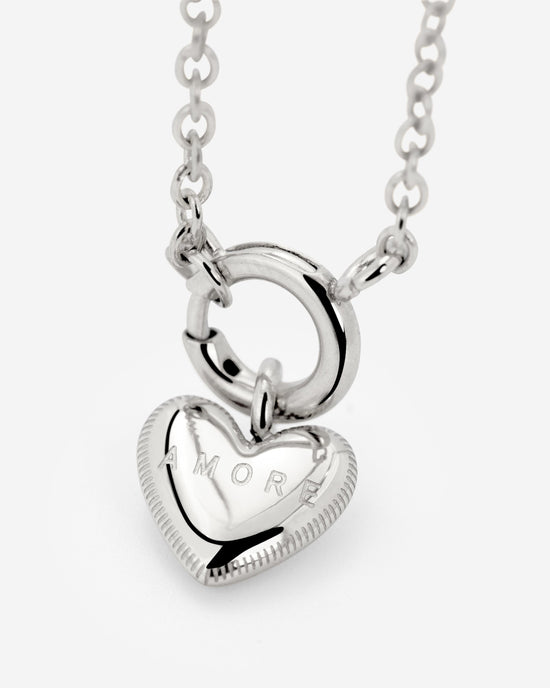 Amore Mio Classic Chain Necklace Set Silber