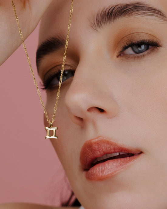 Gemini Bubble Necklace Gold